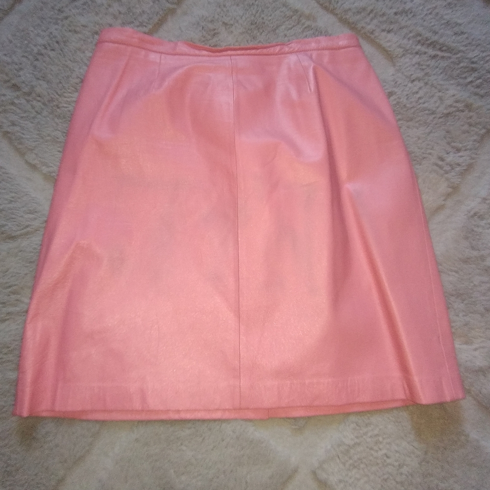 Terry Lewis classic Luxuries 100% Leather Skirt  Size 18